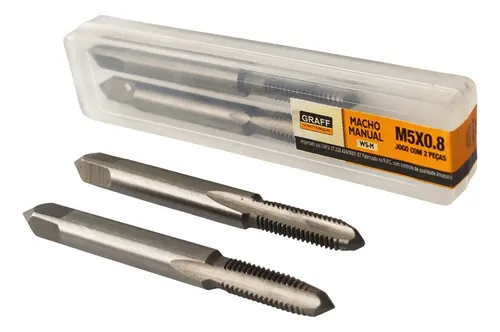Macho Manual M5 X 0.8 Ws-m Em Aço Liga Jogo Com 2 Peças | MercadoLivre