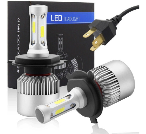 Lampara Cree Led Luces Auto Coche H4 7600lm 40w Unidad