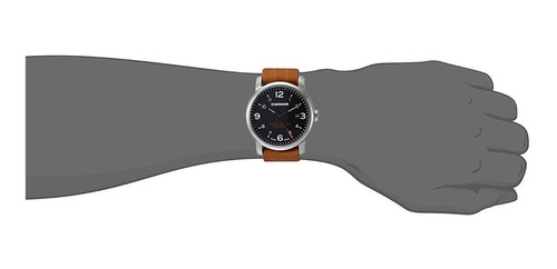 Imagen 5 de 9 de Reloj Wenger Urban Metropolitan Correa Cuero Marrón