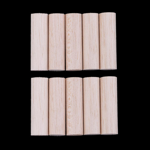 20 Piezas De De Balsa De 15 Mm Sin Terminar, Palos , Varilla