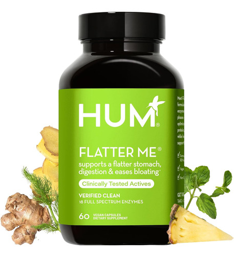 Enzimas Digestivas Hum Nutrition Flatter Me 60 Capsulas