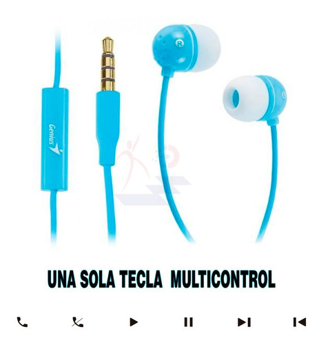 Imagen 3 de 4 de Audifonos Genius Hs-m300 Con Microfono Y Control De Volumen