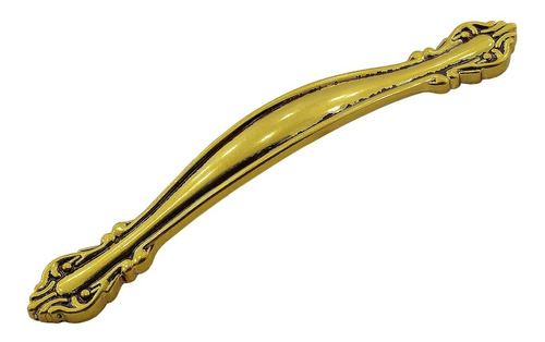 Puxador Colonial 167 Dourado Antigo Italy 9,6cm Entre Furos