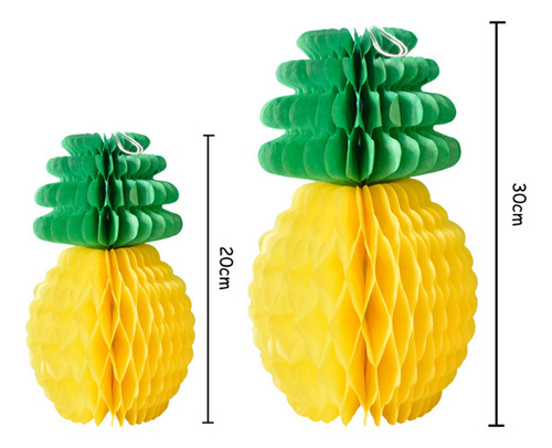 6 Piezas De Piña Con Decoración En Forma De Panal, Hermosa P