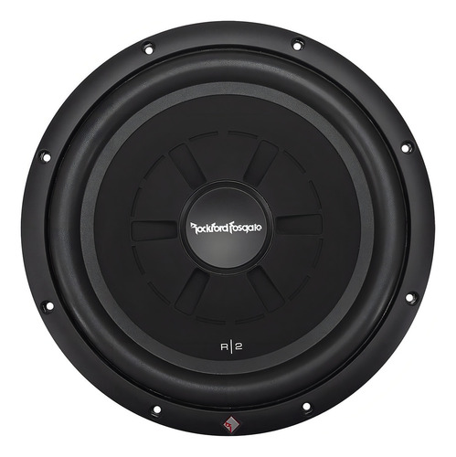Subwoofer Slim 12 Pul 250w Rms Rockford Doble Bobina 4 Ohms Color Negro