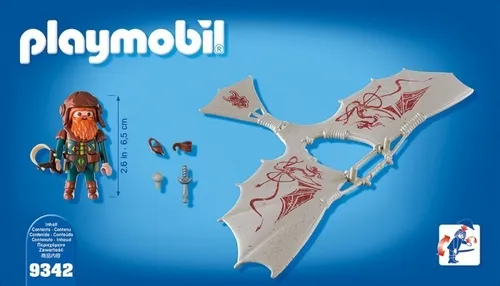 Playmobil Knights 9342 Caballeros Gnomo Con Maquina Voladora