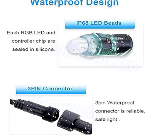 4000pcs Pixel Ponto Led Rgb 12mm Ws2811 12v Fita Endereçável