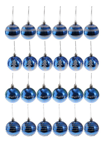 Esferas Para Árbol De Navidad, Azul Rey