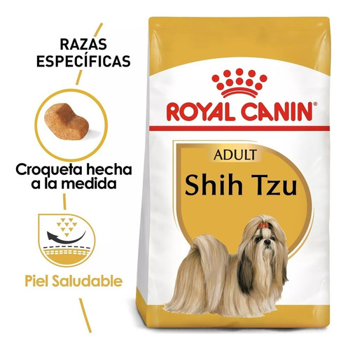 Alimento Royal Canin Breed Health Nutrition Shih Tzu para perro adulto de raza pequeña sabor mix en bolsa de 1.5kg