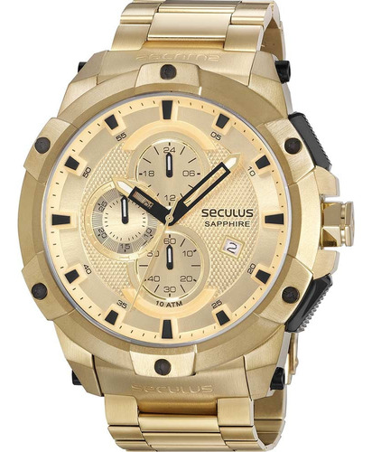 Relógio Seculus Masculino Cronógrafo 20923gpsvda1