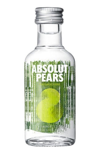 Miniatura Vodka Absolut Pears 50ml (vidrio)
