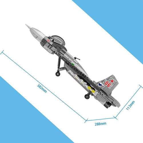 Juego De Bloques De Construcción Del Modelo Del Caza Sukhoi