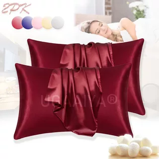 Fundas De Almohada Estándar Seda Pura Suaves Y Suaves