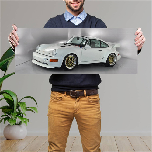 Cuadro 30x80cm Auto 1993 Porsche 911 Carrera Rsr 260