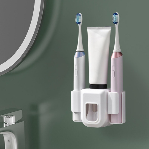 2 Soporte Multifunción Para Cepillos De Dientes, Azul