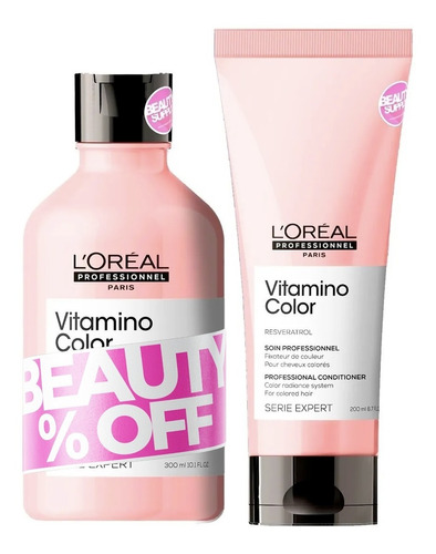 Shampoo Loreal Vitamino Color 300ml Y Acondicionador 200ml