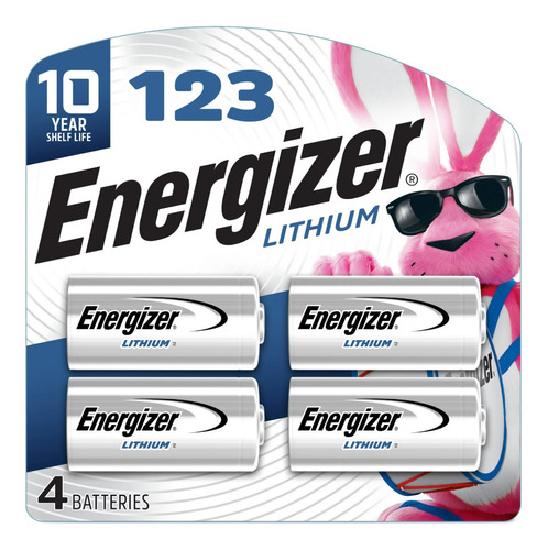 Pila Batería Cr123 A Dl123 El123 Cr17345 Energizer X 4 Unid