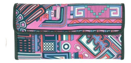 Cartera De Bolsillo Pineda Covalin Diseño Ruta Puuc Negro Color Negrorp
