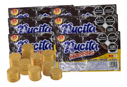 NUCITA MONEDAS DE CHOCOLATE (CHOCOLATE, 708GR) : .com.mx