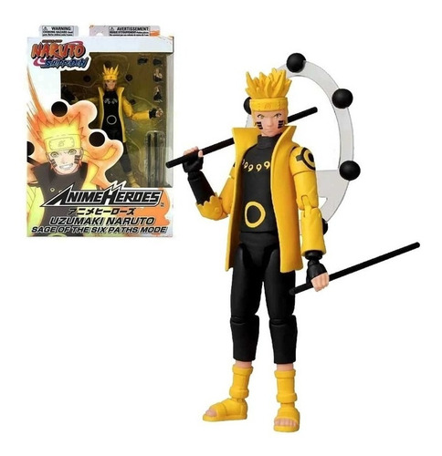 Figura Uzumaki Naruto Sage Of Six Paths Mode Bandai Dglgames