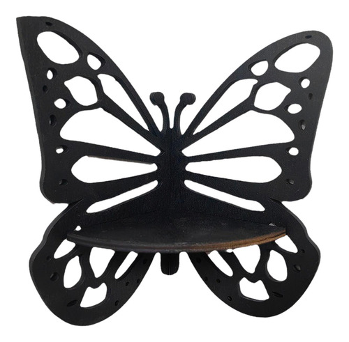 Estante Esquinero De Pared Con Mariposas, Estante Para