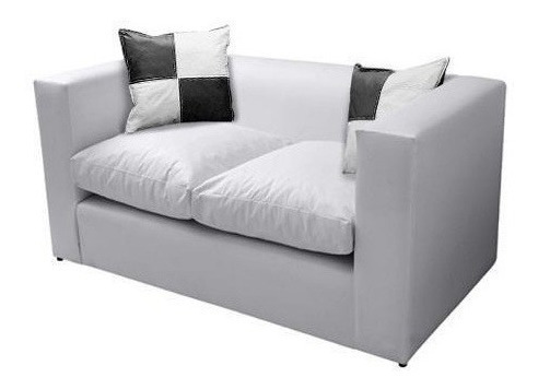 Imagen 3 de 5 de Siestalove - Sillon Línea Cubo 2 Cpos Tapizado Ecocuero
