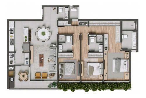 Imagem 27 de 30 de Apartamento No Juvevê De 132,59 M2 Com 3 Quartos - La20301.65-rede - La20301.65
