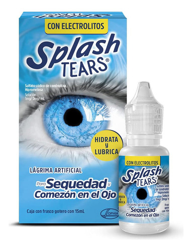 3 Splash Tears Gotas 15 Ml Lágrima Artificial 3 Pack