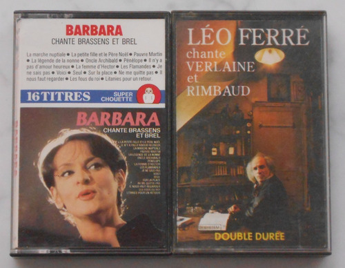 Barbara-léo Ferré-2 Casettes De Audio