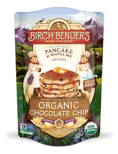 Birch Benders Organic Chocolate Chip Pancake Mix 454 G