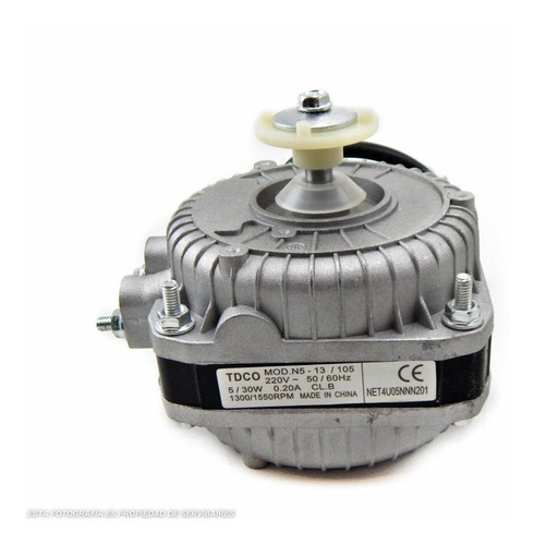 Imagen 3 de 7 de Forzador Ventilador Heladera Tipo Elco 1550 Rpm 30 W