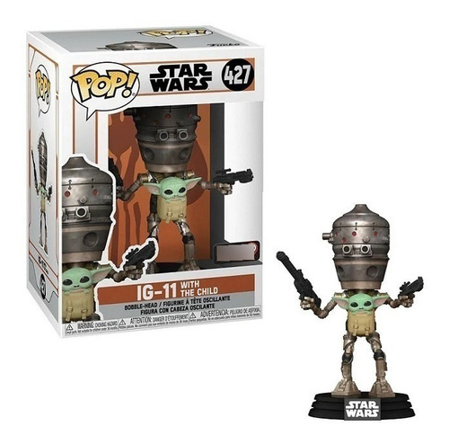 Funko Pop Star Wars Only Game Stop - Ig-11 With The Child