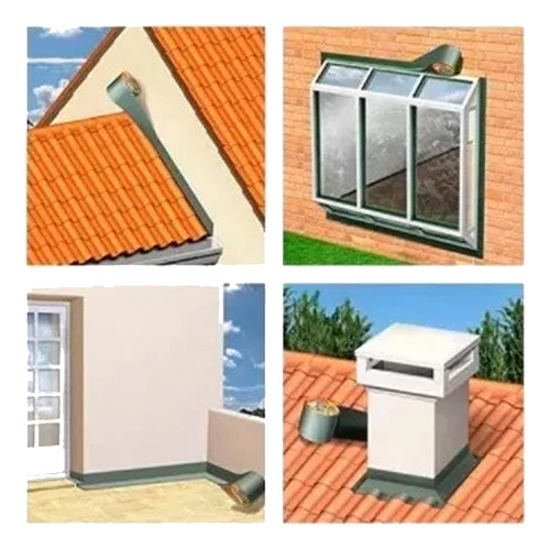 Manta Asfáltica Multiseal Alumínio 50cm X 10m Sika - 3 Rolos
