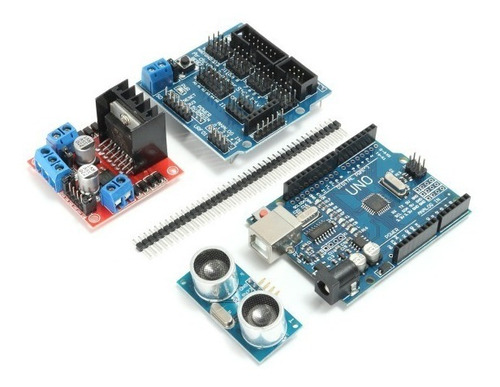 Arduino Kit Carro Robot Seguidor 4wd Con Módulos