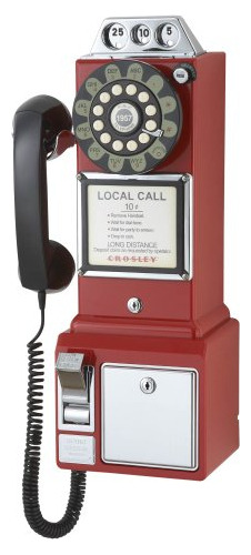 Crosley Cr56-re 1950's Payphone Con Tecnología De Botón Puls
