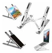 Comprar Base Soporte Para Laptop Tablet Portatil Ajustable Plegable Color Blanco Y Gris