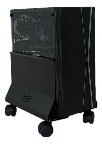 Carro Porta Cpu Rodante Metalico Negro Tisera Pcpu-2