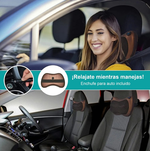 Imagen 3 de 3 de Masajeador Cervical Electrico Espalda Pies Para Auto