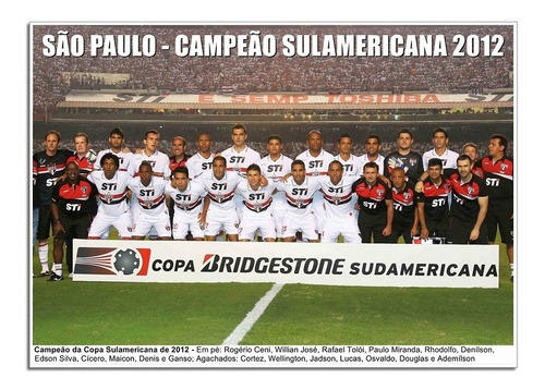 São Paulo - Campeão Sulamericana 2012 [30x42cm]