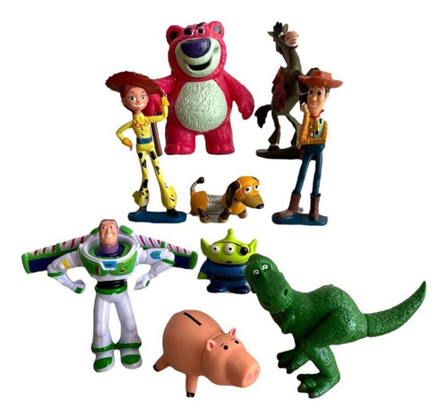 Figuras Colección Serie Animada Toy Story Set X9 Buzz Woody