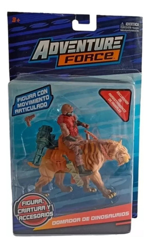 Domador De Dinosaurios Figura Articulada Con Tigre