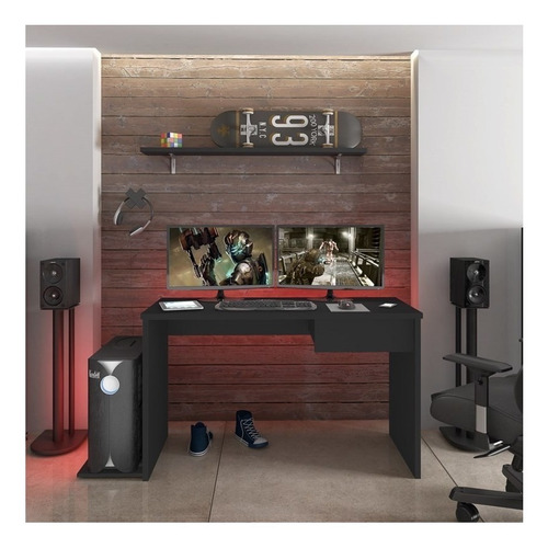 Mesa Para Computador Notebook Desk Game Drx 8000 - Mpozenato Cor Preto