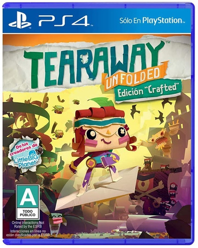 Tearaway Unfolded Crafted Edition Para Ps4 Nuevo : Bsg