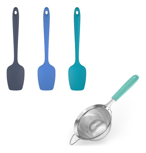 Juego De 3 Espátulas De Cuchara De Silicona Resistentes Al C