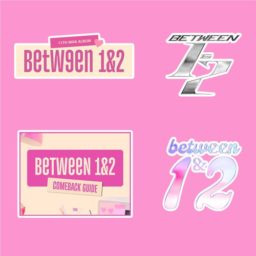 Twice-between 1&2-55 Tarjetas Lomo+95 Pegatinas