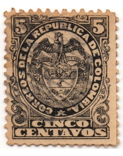 Estampilla 5 Centavos 1895
