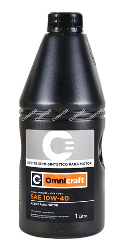 Aceite Motor 10w40 Omnicraft Sn/cf Semi Sintetico 1 Litro