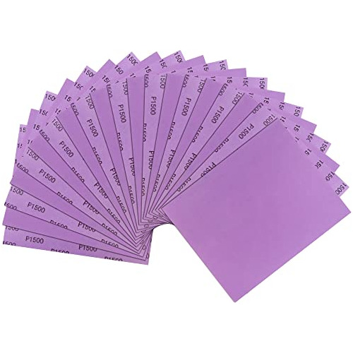 Papel De Lija De 1500 Granos, 30pcs Hojas De Lijado Hú...