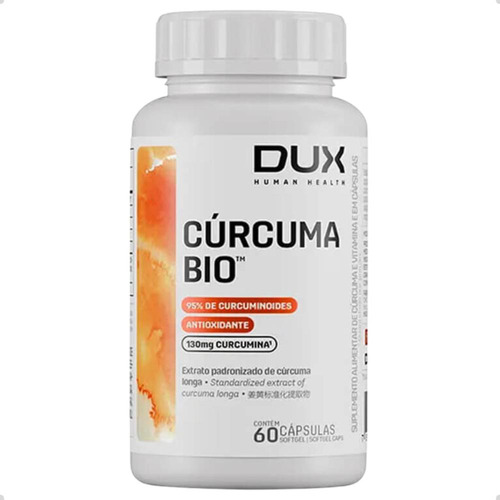 Curcuma Bio Curcumin 60 Capsulas Dux Nutrition Sabor Natural
