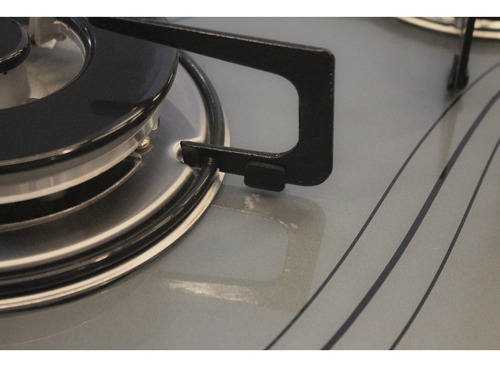 Fogão Cooktop 5 Bocas Tripla Chama Safanelli Cor Cinza-perolado